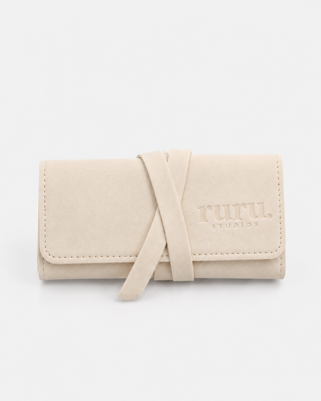 Travel Case Mini in cream, closed