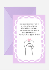 Du hesch ja scho mich Karte