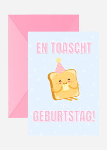 En Toascht uf din Geburtstag Karte