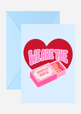 We are the perfect Match Karte