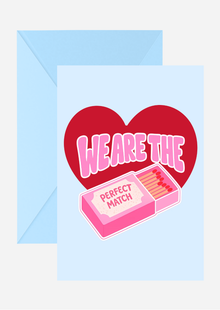 We are the perfect Match Karte