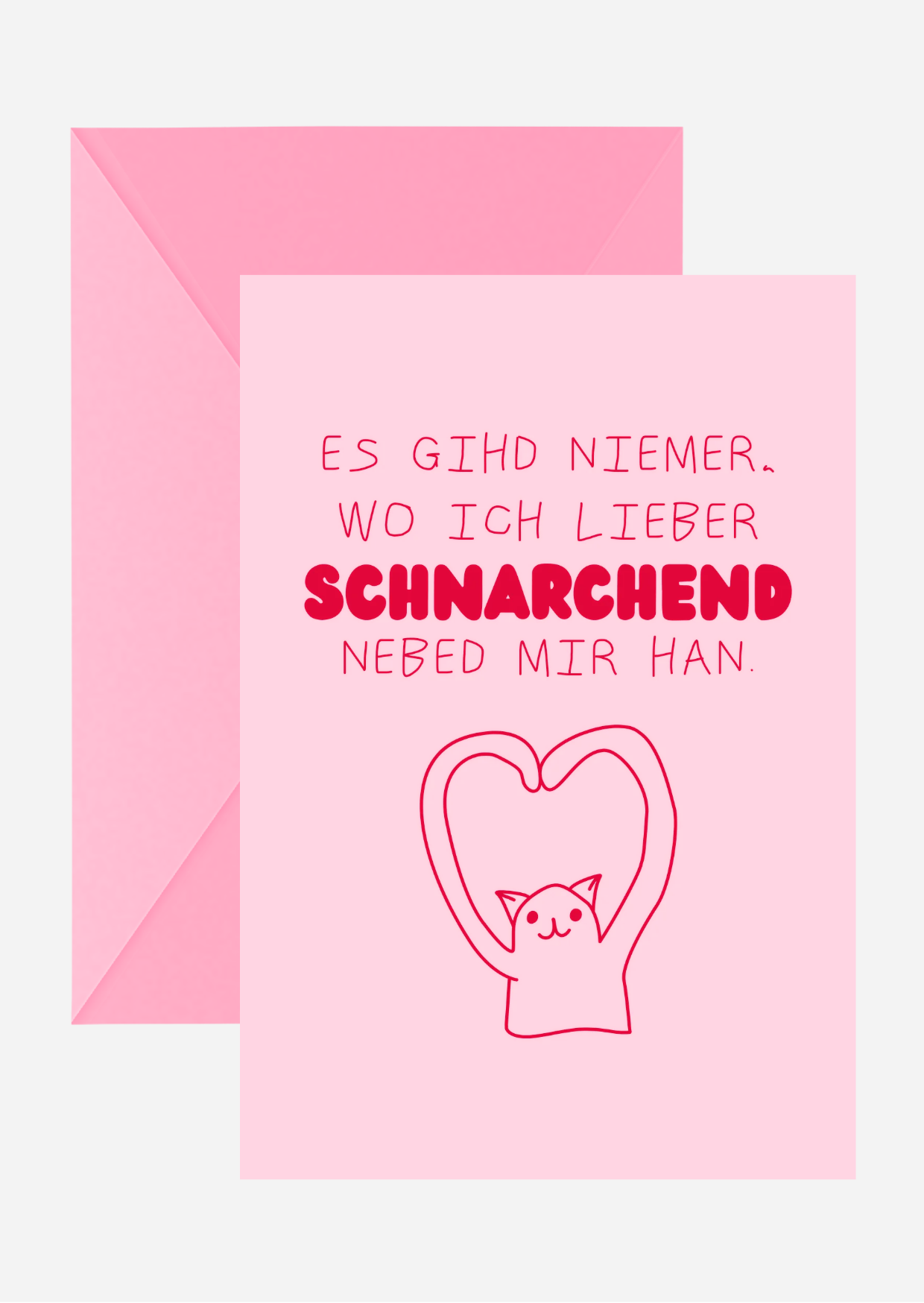 Schnarchend nebed mir Card
