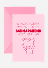 Schnarchend nebed mir Karte