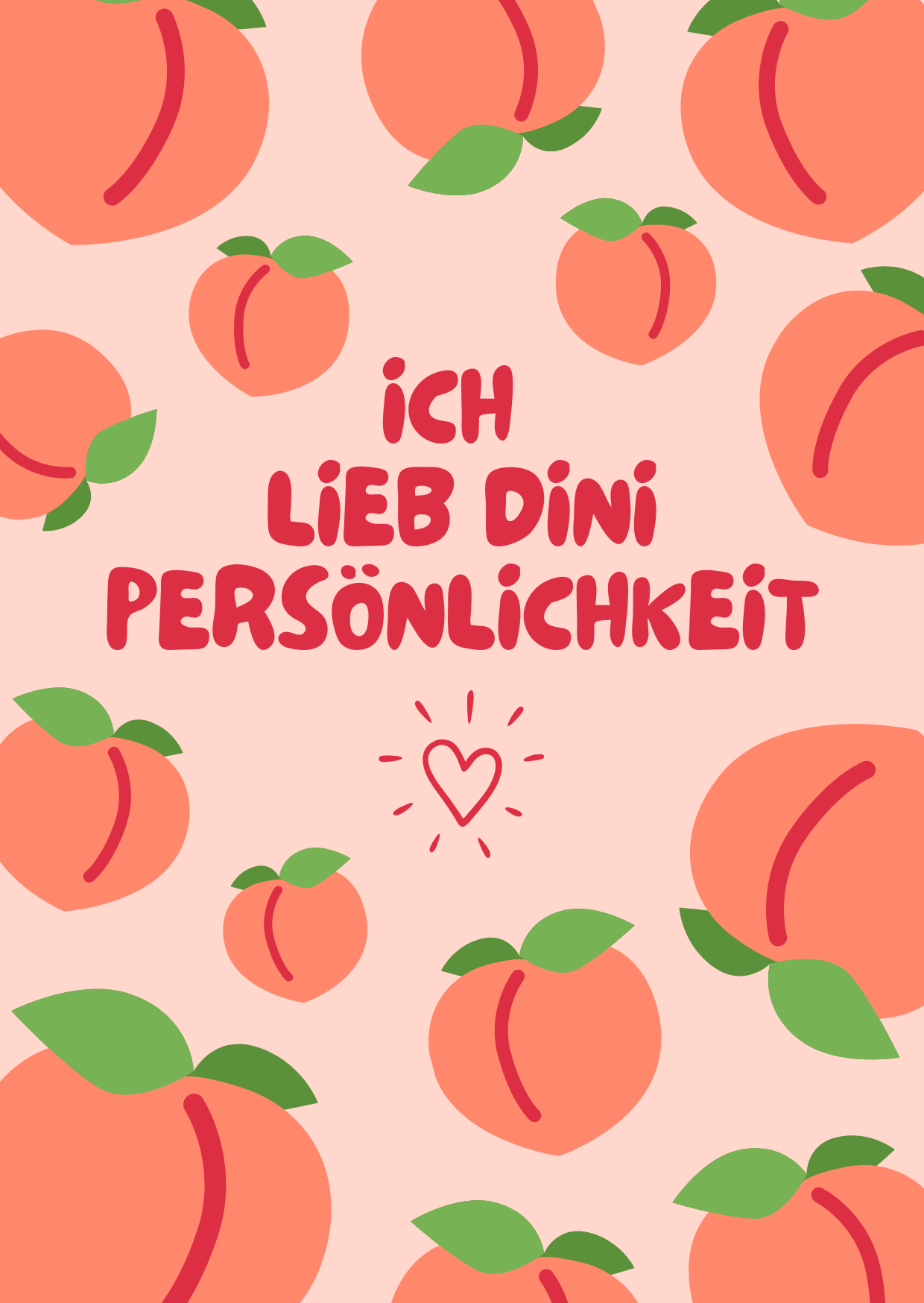 Ich lieb dini Persönlichkeit Karte