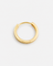 Jean Earring 14mm gold plated minimalist hoop earring by ruru. studios